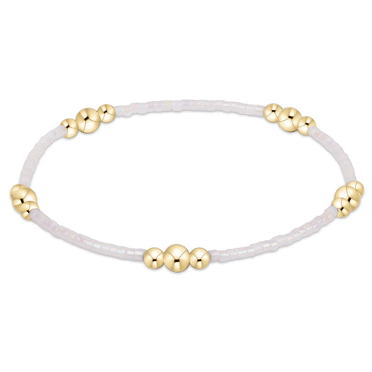 Enewton Hope Purpose Gold Silk White Bracelet