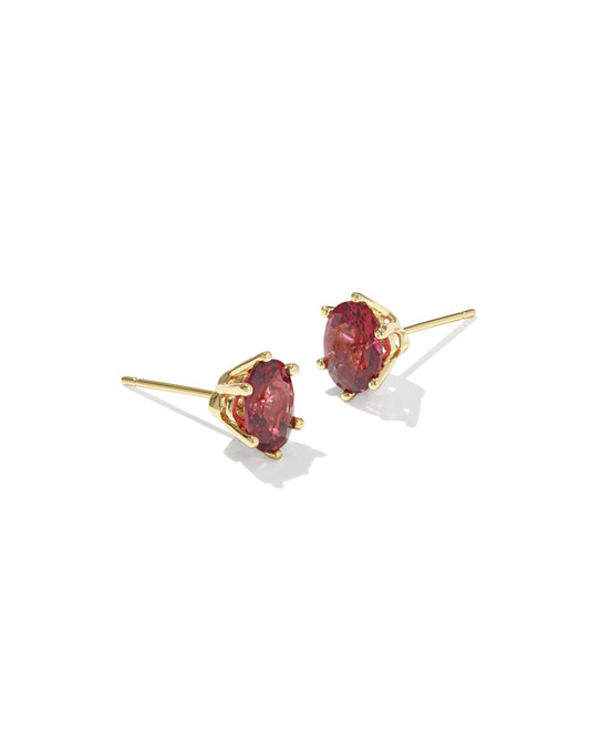 Cailin Crystal Stud Earring Gold Red