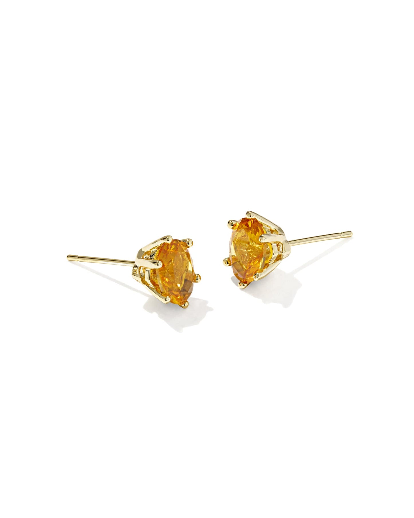 Cailin Crystal Stud Earring Gold Topaz