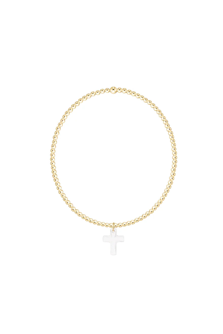 Enewton Classic Gold 2mm Bracelet-Blessed Crystal Charm