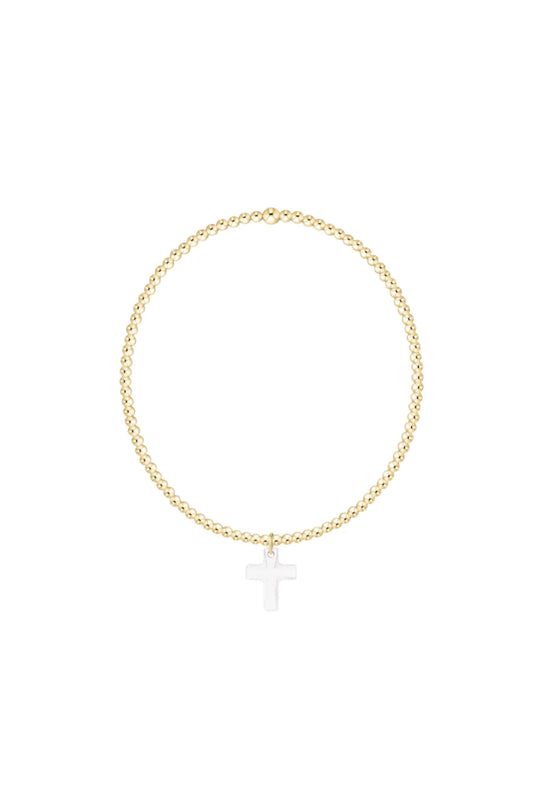 Enewton Classic Gold 2mm Bracelet-Blessed Crystal Charm