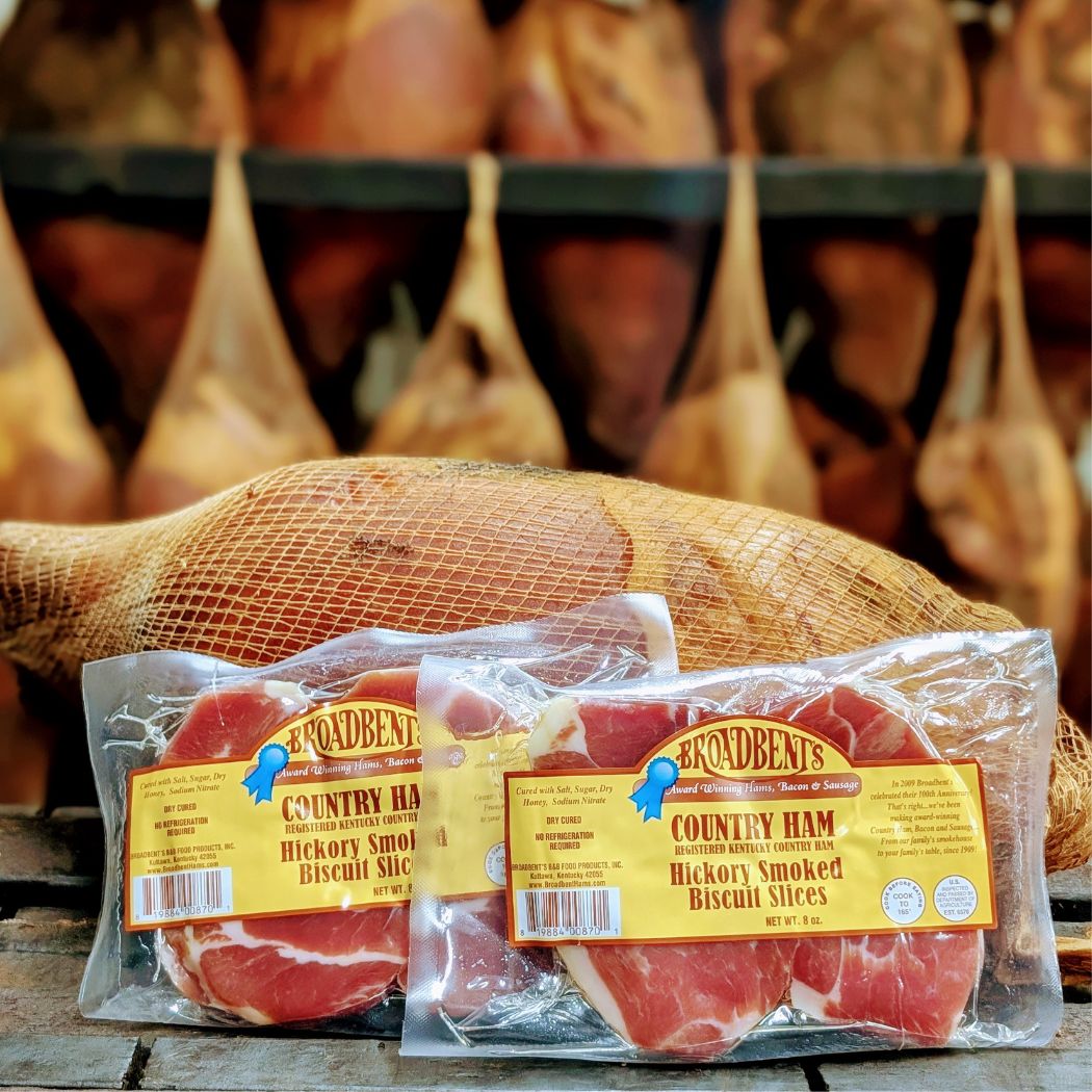 Broadbent’s Country Ham Hickory Smoked Biscuit Slices