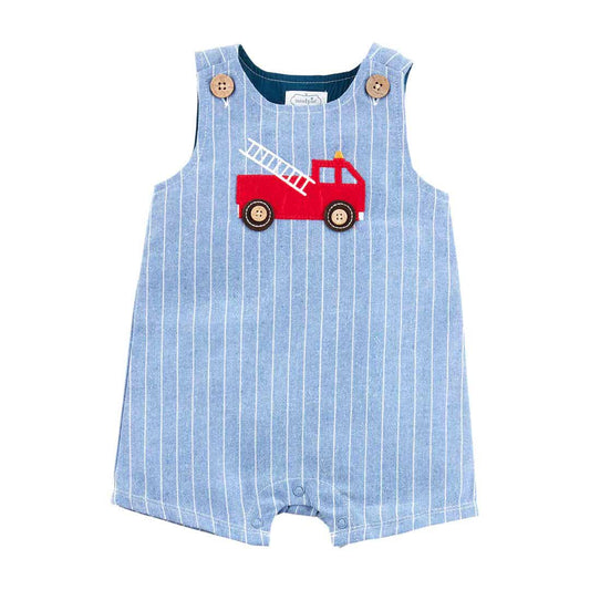 Mudpie Fire Truck Jon Jon 3/6 mths