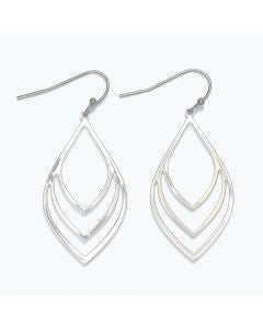 PERIWINKLE SILVER DROP EARRINGS