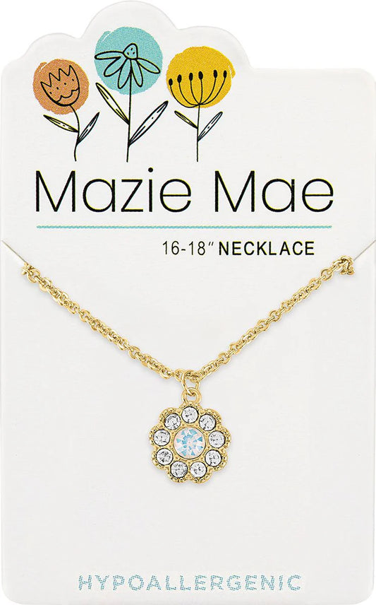 MAZIE MAE GOLD DIAMOND CIRCLE NECKLACE