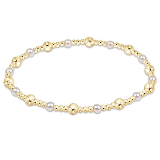 Enewton Sincerity Gold & Pearl 4mm Bracelet