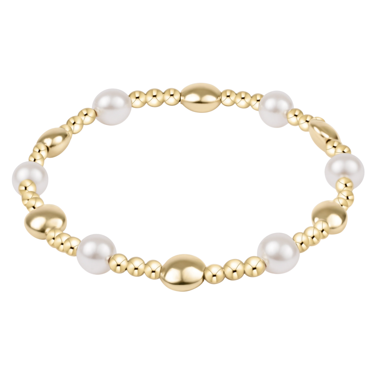 Enewton Extends Honesty Sincerity Gold & Pearl 6MM Bracelet