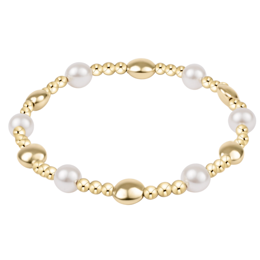 Enewton Extends Honesty Sincerity Gold & Pearl 6MM Bracelet