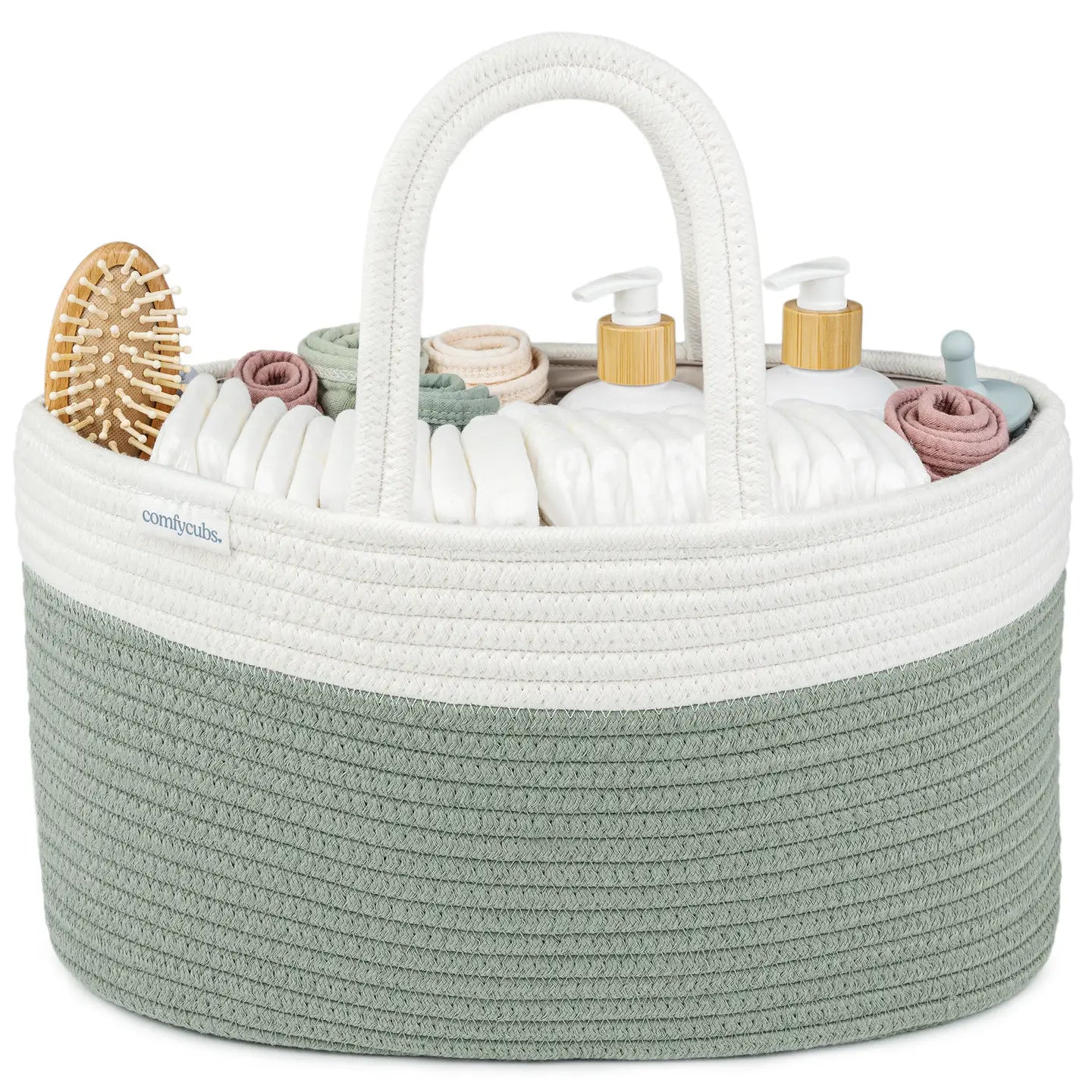 COMFY CUBS DIAPER CADDY SAGE