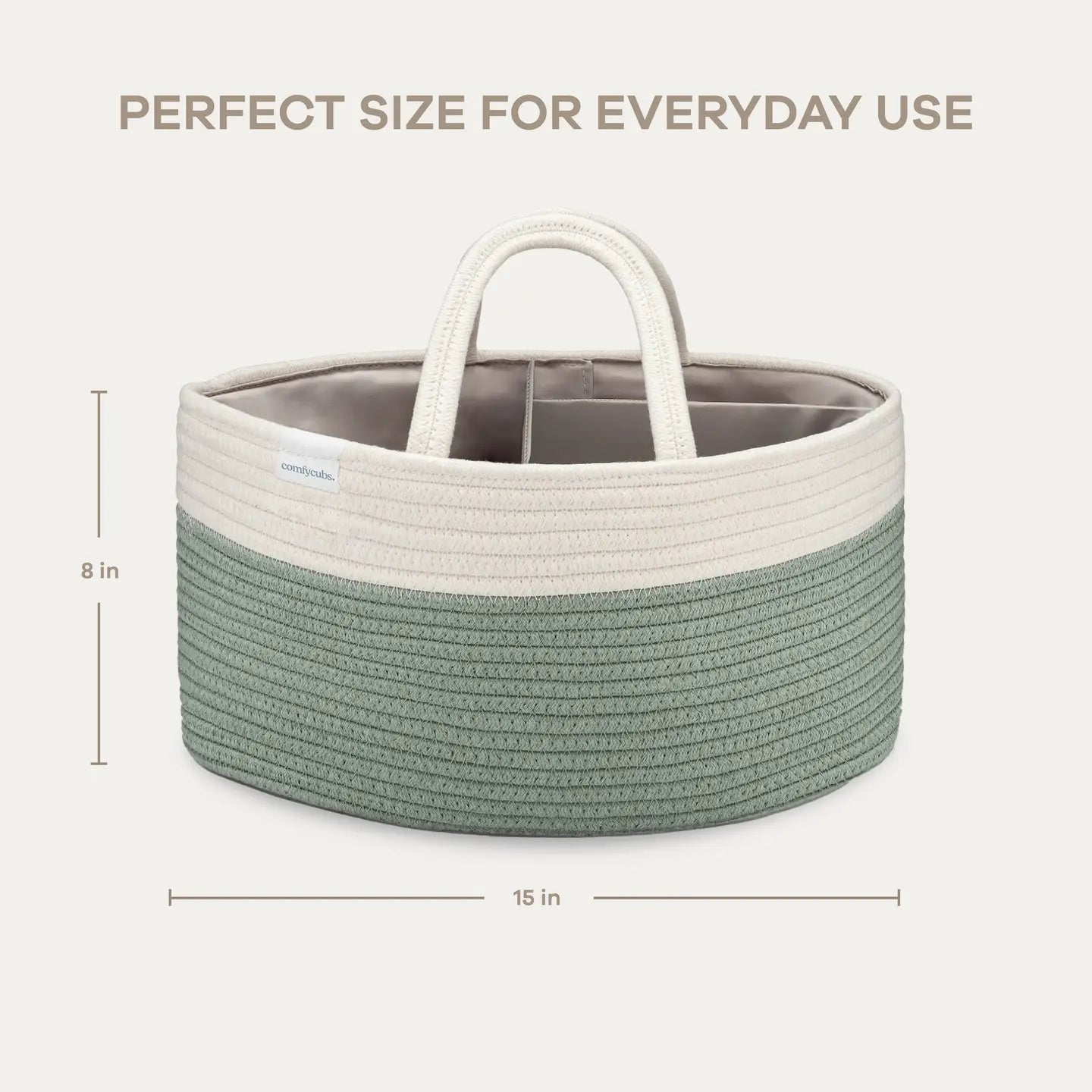 COMFY CUBS DIAPER CADDY SAGE
