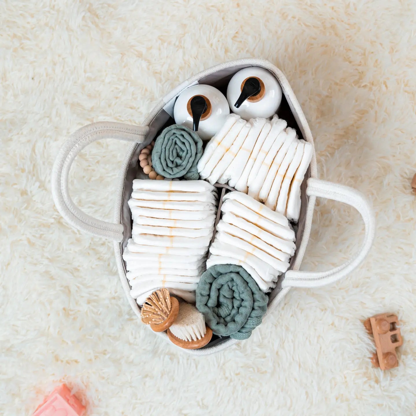 COMFY CUBS DIAPER CADDY SAGE