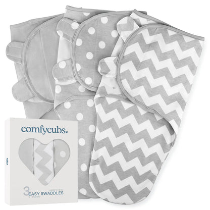 COMFY CUBS EASY SWADDLES 7-14LBS. 3 PACK