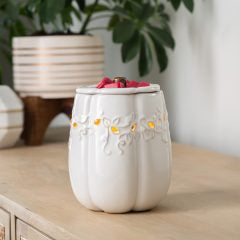 CANDLE WARMERS WHITE PUMPKIN