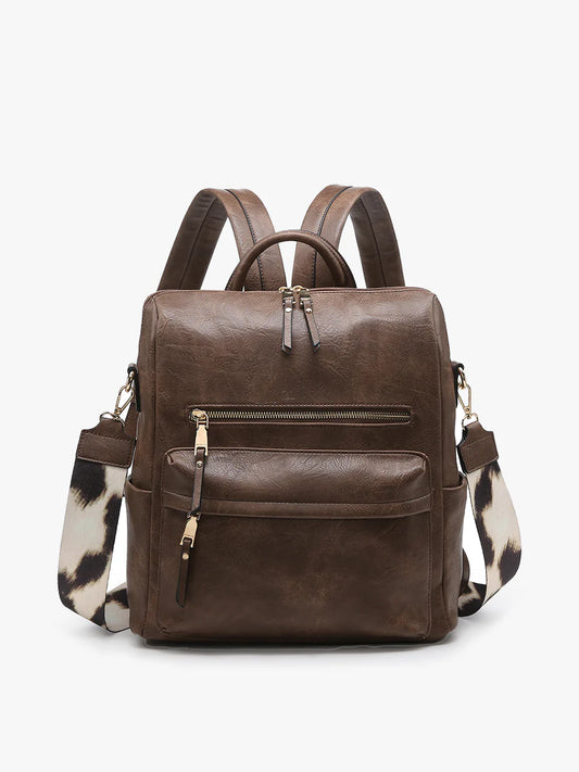 Jen & Co. Amelia Backpack Coffee