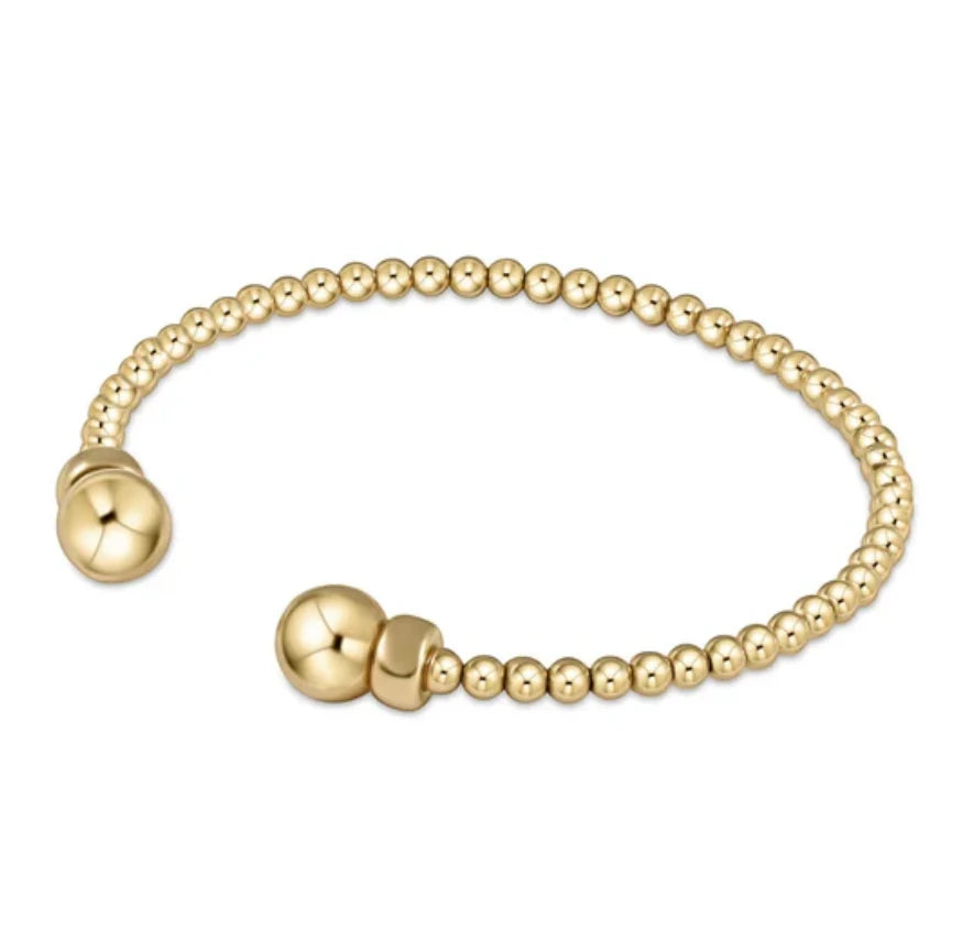 ENEWTON CLASSIC GOLD BEAD CUFF 3MM