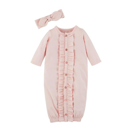 MUDPIE PINK DOT GOWN