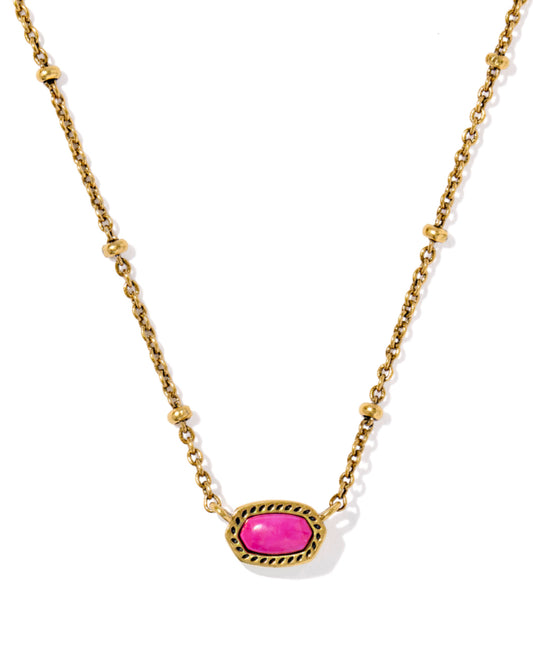 KENDRA SCOTT MINI ELISA GOLD FUCHSIA