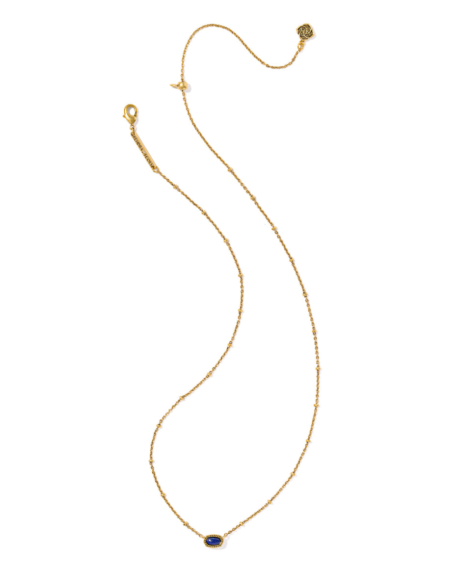 KENDRA SCOTT MINI ELISA GOLD BLUE LAPIS