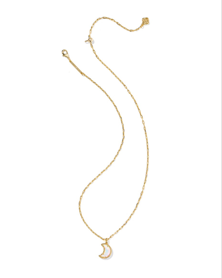 KENDRA SCOTT GOLD MOON WHITE OPLSCNT