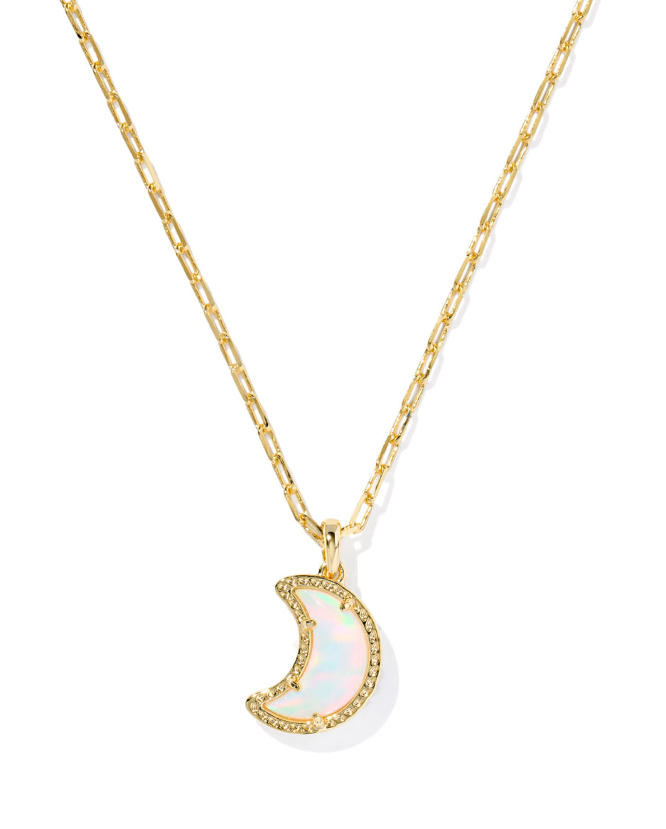 KENDRA SCOTT GOLD MOON WHITE OPLSCNT