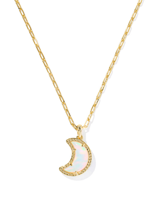 KENDRA SCOTT GOLD MOON WHITE OPLSCNT