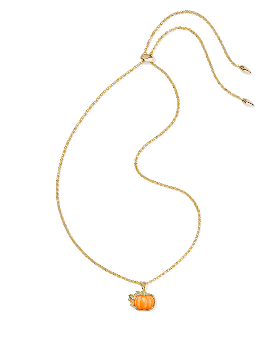 KENDRA SCOTT GOLD LARGE ORANGE PUMPKIN