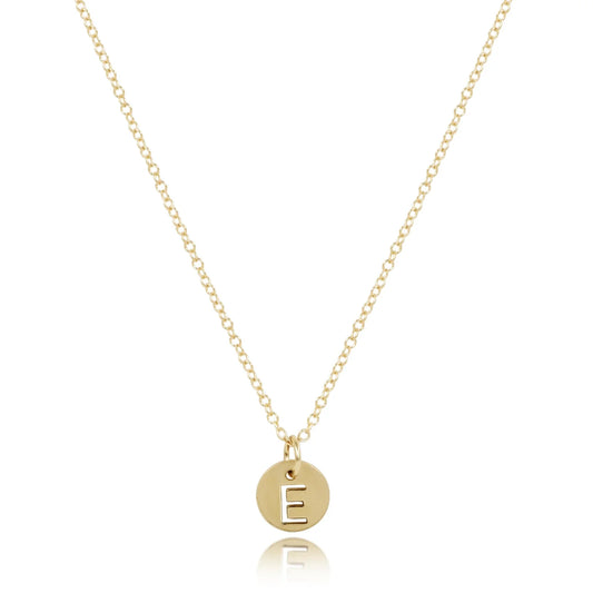 Enewton 16" necklace gold - respect small gold disc (multiple options)