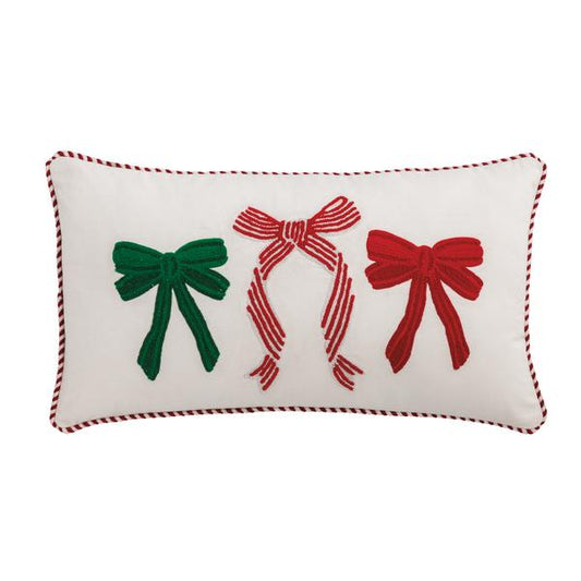 MUD PIE BOW WHIMSY PILLOW