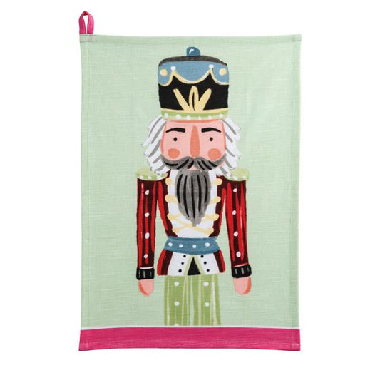 MUD PIE GREEN NUTCRACKER TOWEL