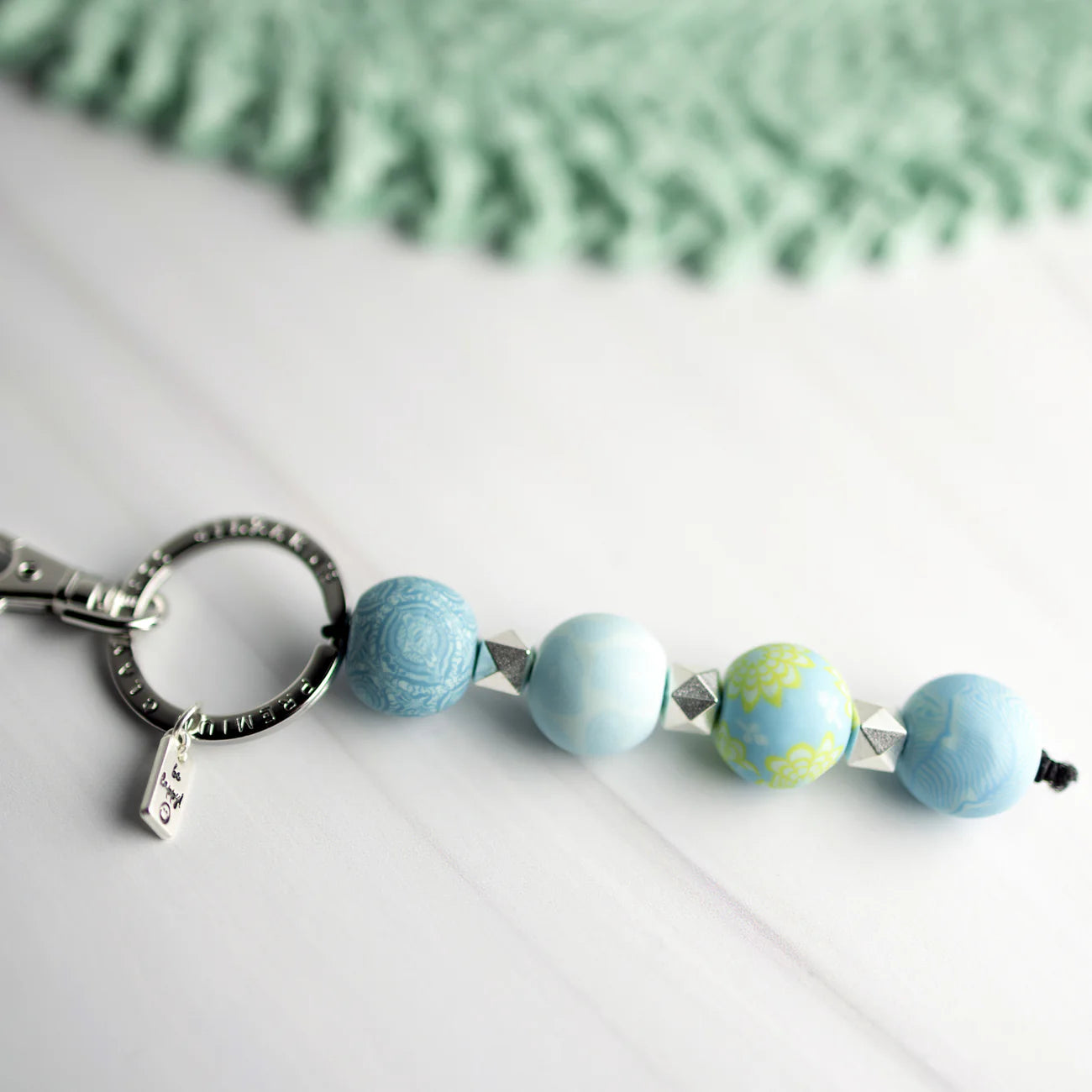 JILZARAH BERMUDA BLUE 4 BALL KEYCHAIN
