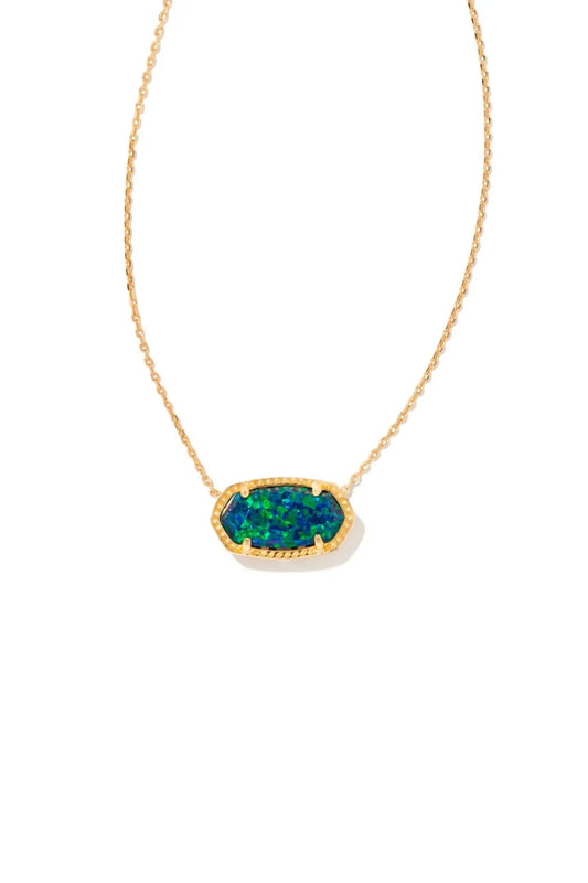KENDRA SCOTT GOLD NIGHT OPAL NECKLACE