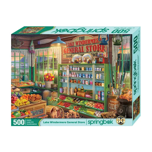 SPRINGBOK PUZZLE 500 PIECE LAKE WINDMERE GENERAL STORE