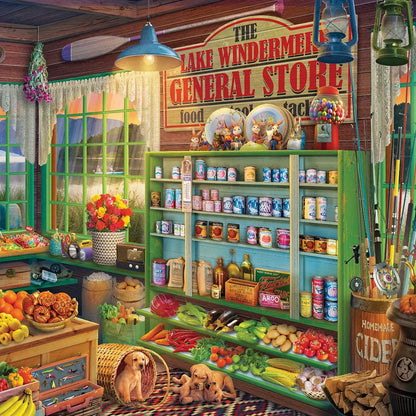 SPRINGBOK PUZZLE 500 PIECE LAKE WINDMERE GENERAL STORE