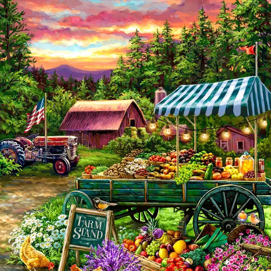 SPRINGBOK PUZZLE 1000 PIECE THE FRUIT STAND