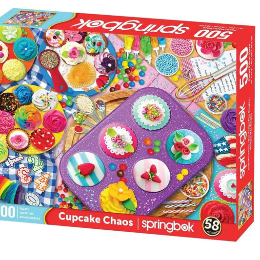SPRINGBOK PUZZLE 500 PIECE CUPCAKE CHAOS