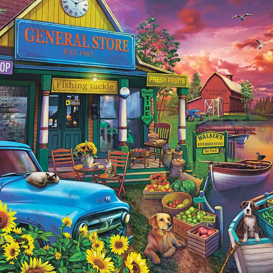 SPRINGBOK PUZZLE 500 PIECE RIVERSIDE MARKET