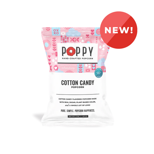 Poppy Cotton Candy Popcorn 2oz