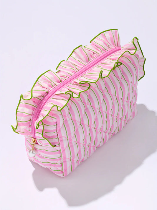 Shiraleah Pink Fancy Large Zip Pouch