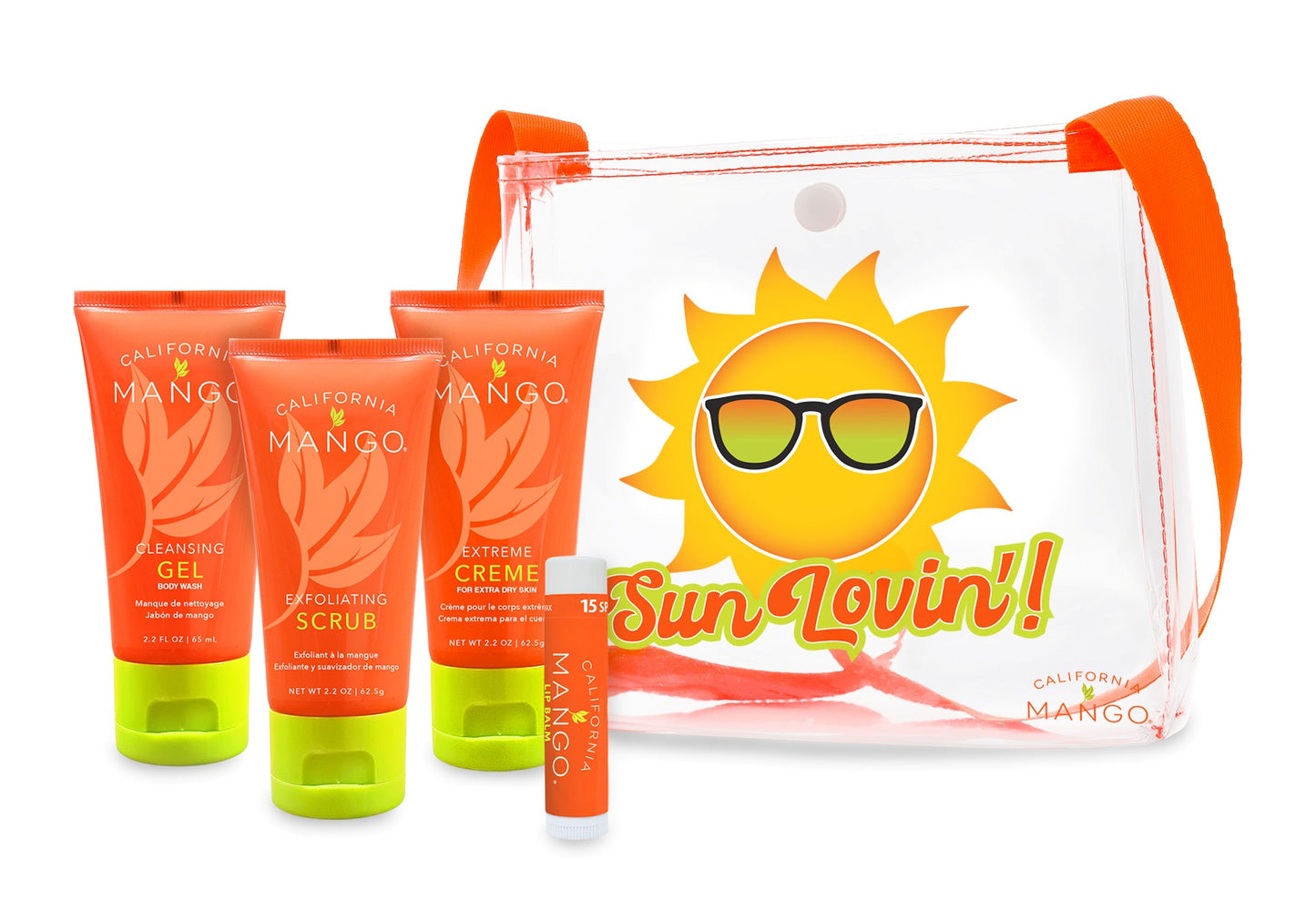 California Mango Body Care To Go Crossbody Bag Set