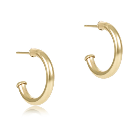 ENEWTON ROUND GOLD .5” POST 2MM EARRINGS
