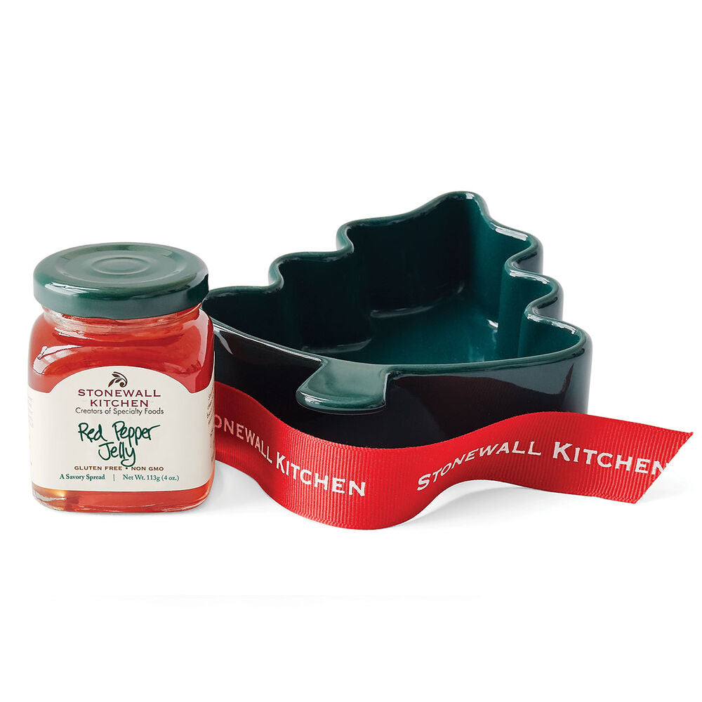 Stonewall Kitchen Red Pepper Jelly Green Tree Ramekin