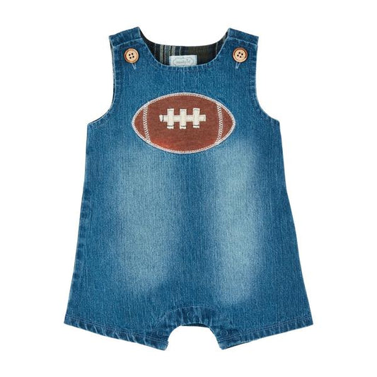MUD PIE DENIM FOOTBALL JON JON 3-6MTHS