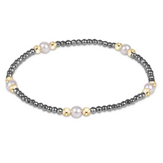 Purpose Pearl 4mm Faceted Hematite Bracelet