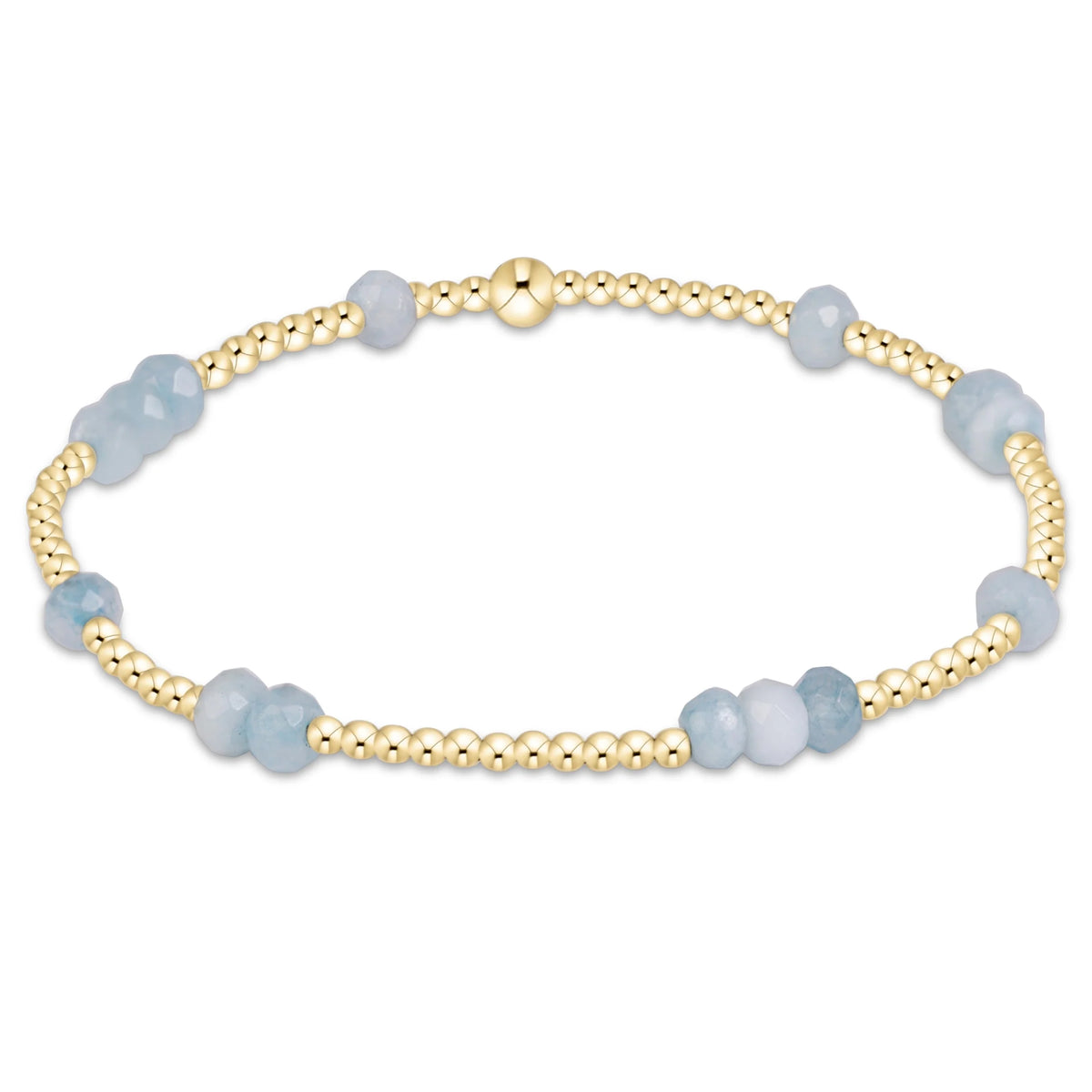Enewton Hope Unwritten Gemstone 4mm Bracelet - Aquamarine
