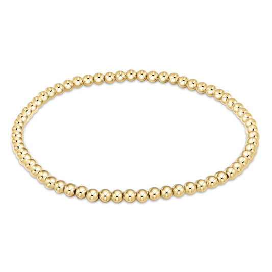 ENEWTON CLASSIC GOLD 3MM BEAD BRACELET