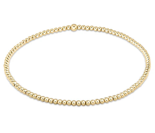 ENEWTON EGIRL CLASSIC GOLD BEAD BRACELET 2MM