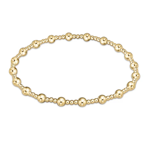 ENEWTON BRACELET GOLD CLASSIC SINCERITY PATTERN 4MM BEAD