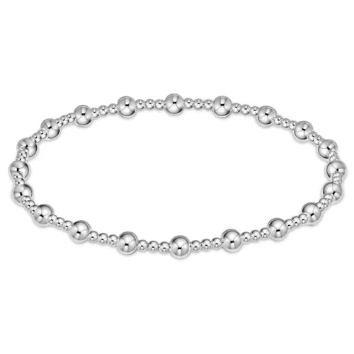 ENEWTON CLASSIC SINCERITY PATTERN 4MM BEAD BRACELET STERLING