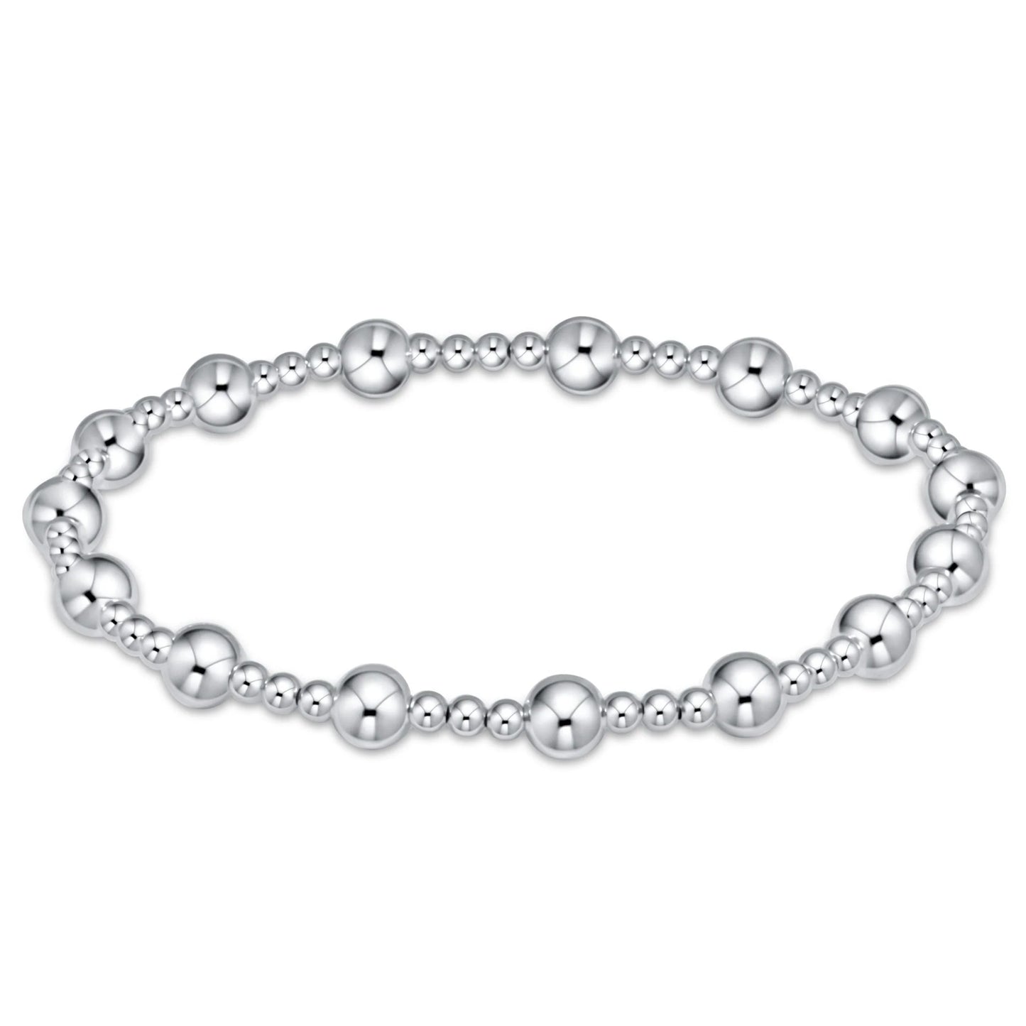 ENEWTON BRACELET SILVER CLASSIC SINCERITY PATTERN 5MM BEAD