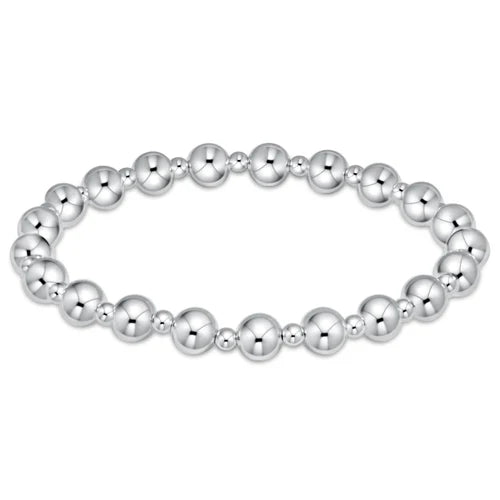 ENEWTON BRACELET SILVER CLASSIC GRATEFUL PATTERN 6MM BEAD